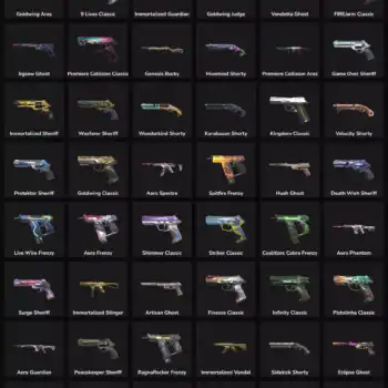 Inactive Valorant & Fortnite gaming accounts with 69 skins available.