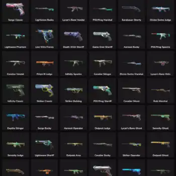 High-quality Valorant and Fortnite weapon skins with inactive status, perfect for collectors and gam.