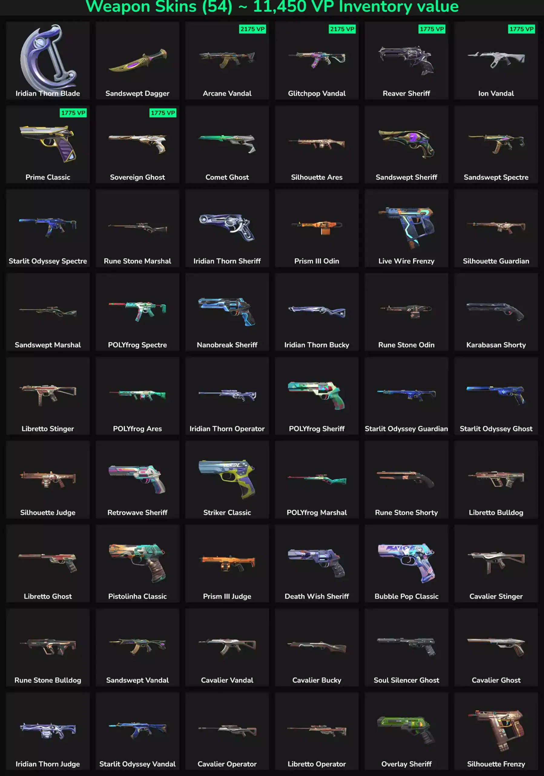 High-quality Valorant weapon skins for sale, including Inactive skins and exclusive designs for EU p.