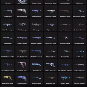 High-quality Valorant account with 43 inactive weapon skins. Perfect for collectors and players.