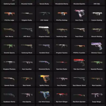 Inactive Valorant skins for NA region, limited collection, gaming skins, Valorant account skins, gam.