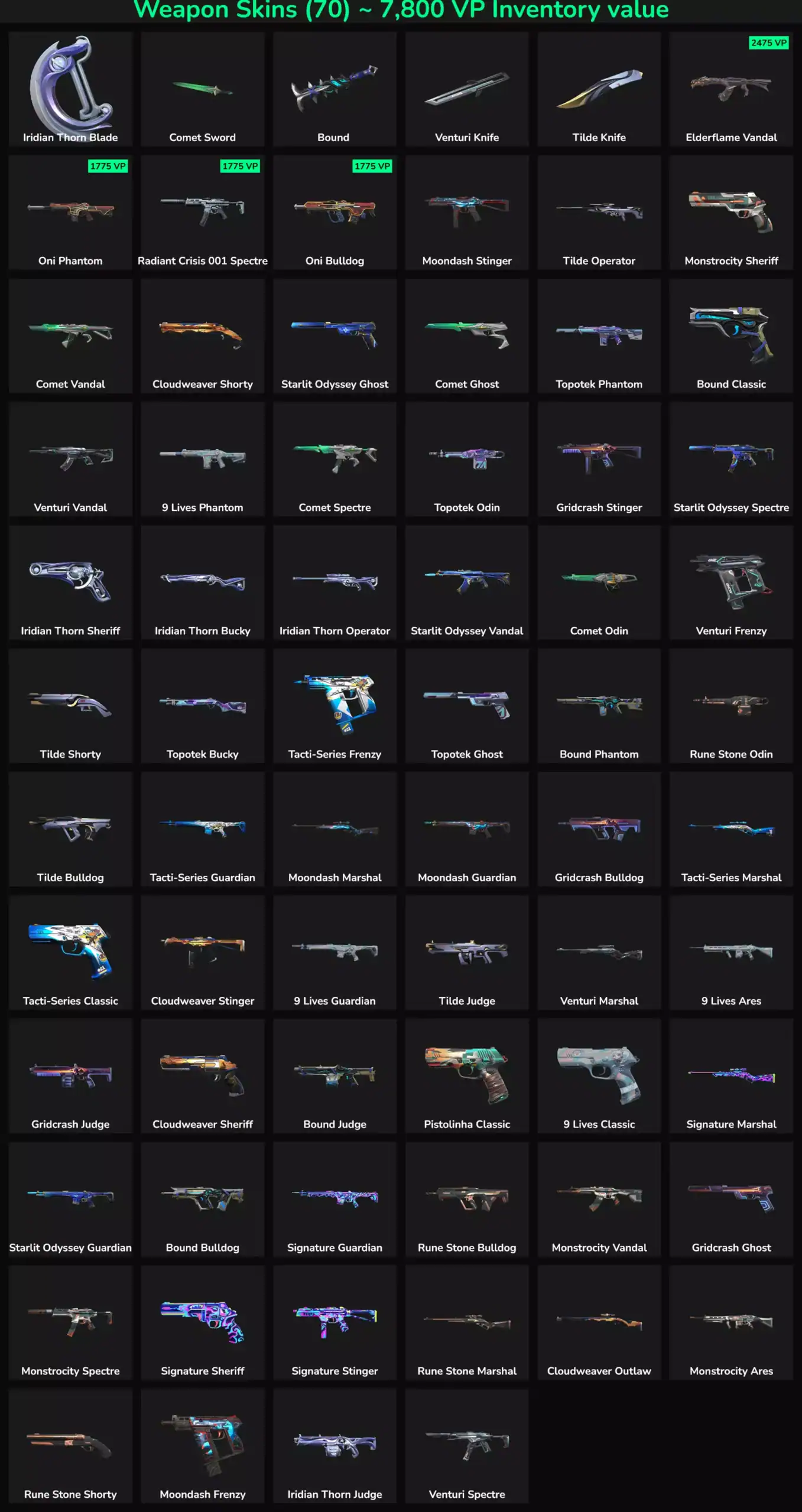 High-quality Valorant and Fortnite weapon skins with inactive status, available for EU players.