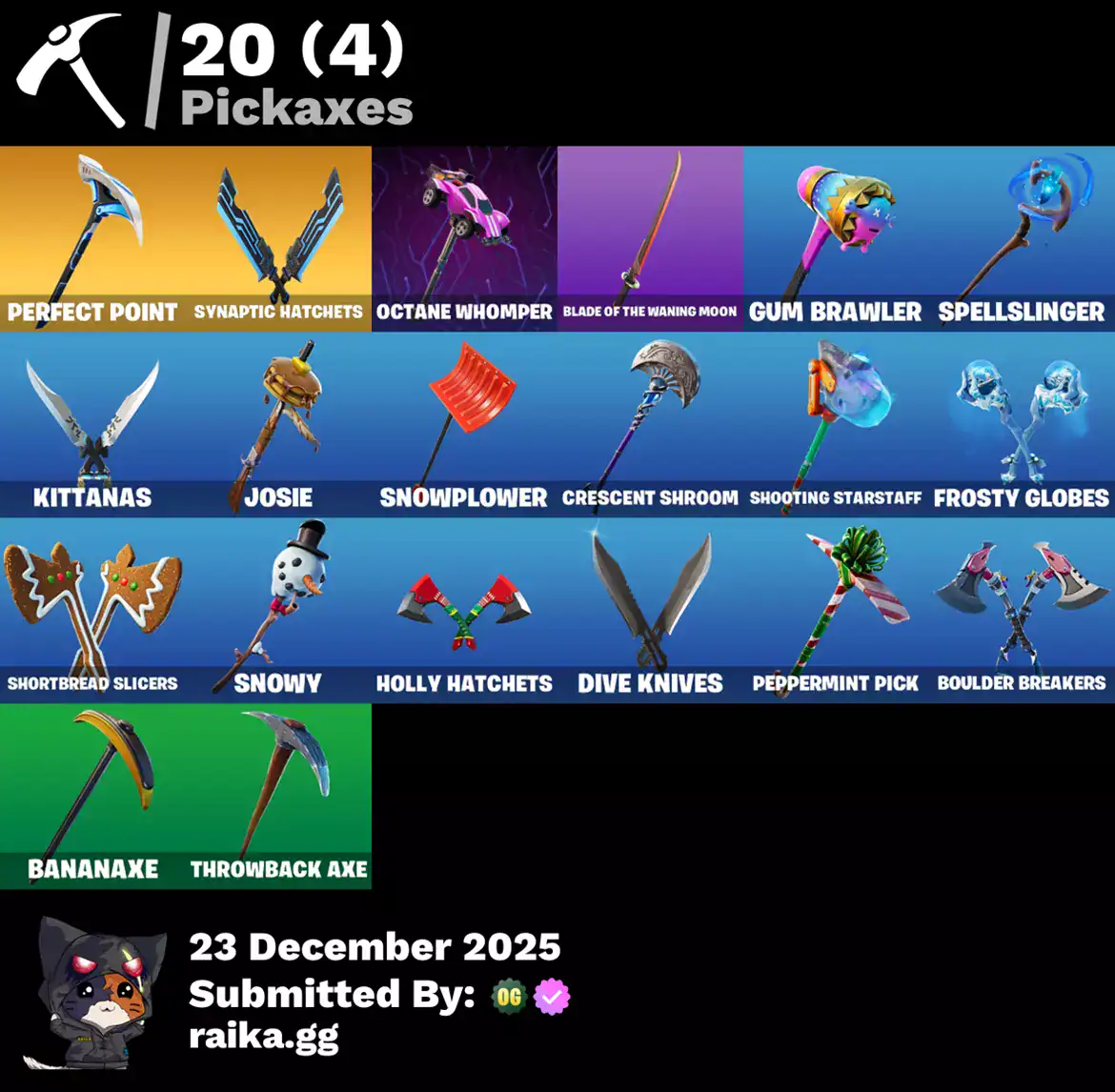 Quality Valorant account with Perfect Point pickaxe and skins.