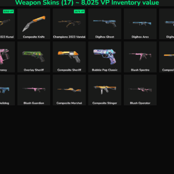 Quality Valorant and Fortnite weapon skins with mail access.