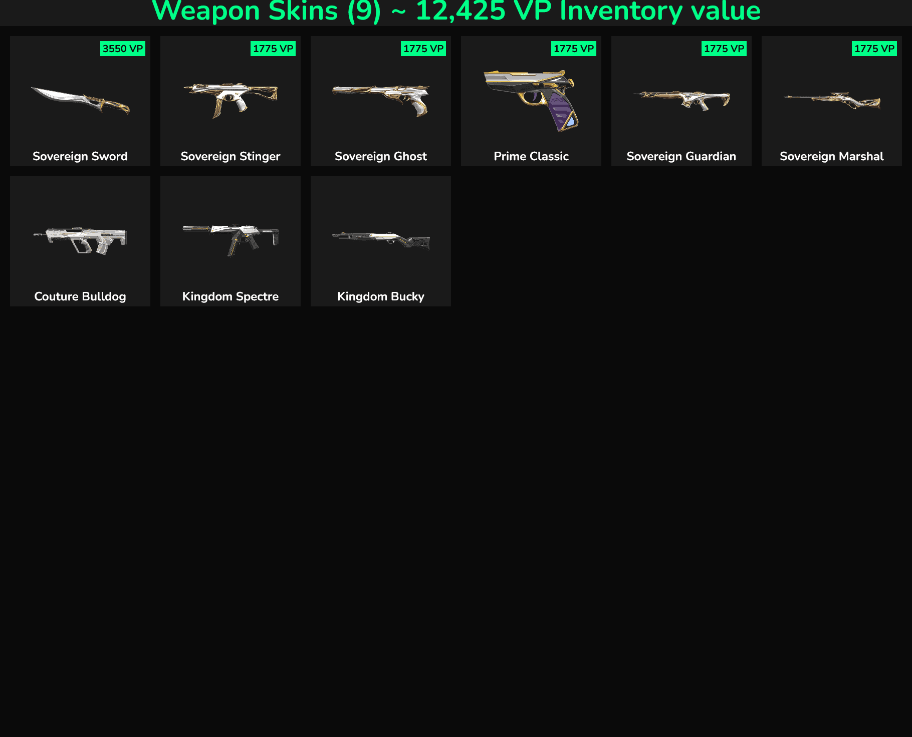 9 Skins Inactive | NA 🇺🇸