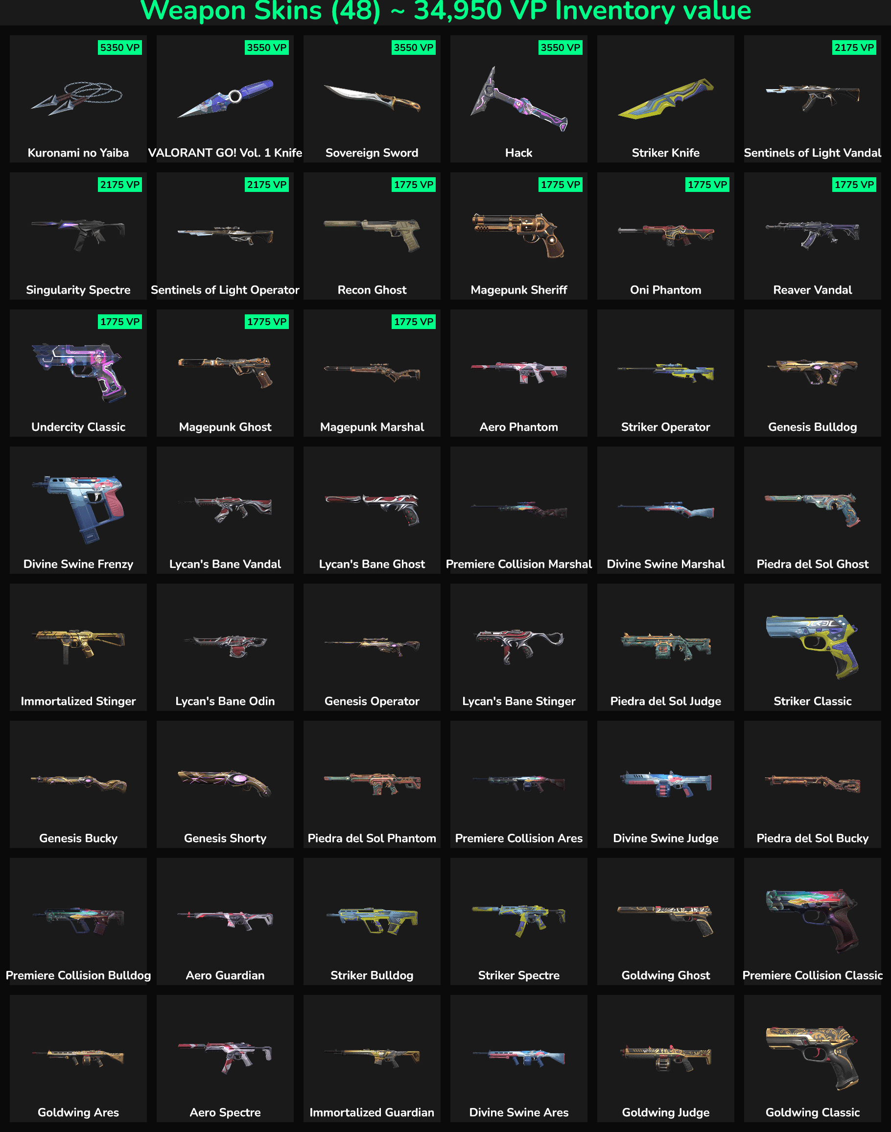 48 Skins Inactive | NA 🇺🇸