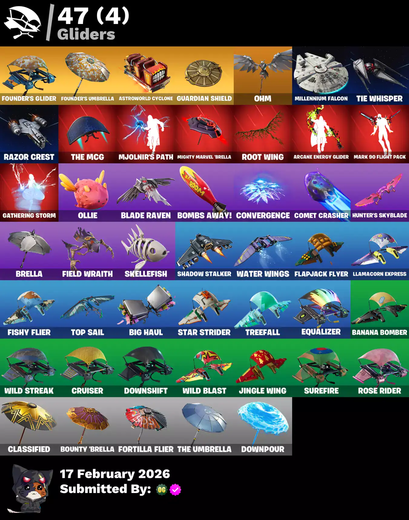 Value Valorant and Fortnite accounts featuring rare skins like Galaxia, Mandalorian, and Gear Specia.