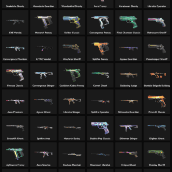 Quality Valorant and Fortnite skins for gaming accounts. Limited edition skins, inactive, ready for.