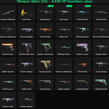 32 Skins Inactive | NA 🇺🇸