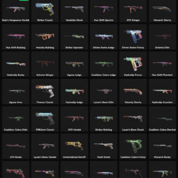 Quality Valorant and Fortnite skins for gaming accounts.