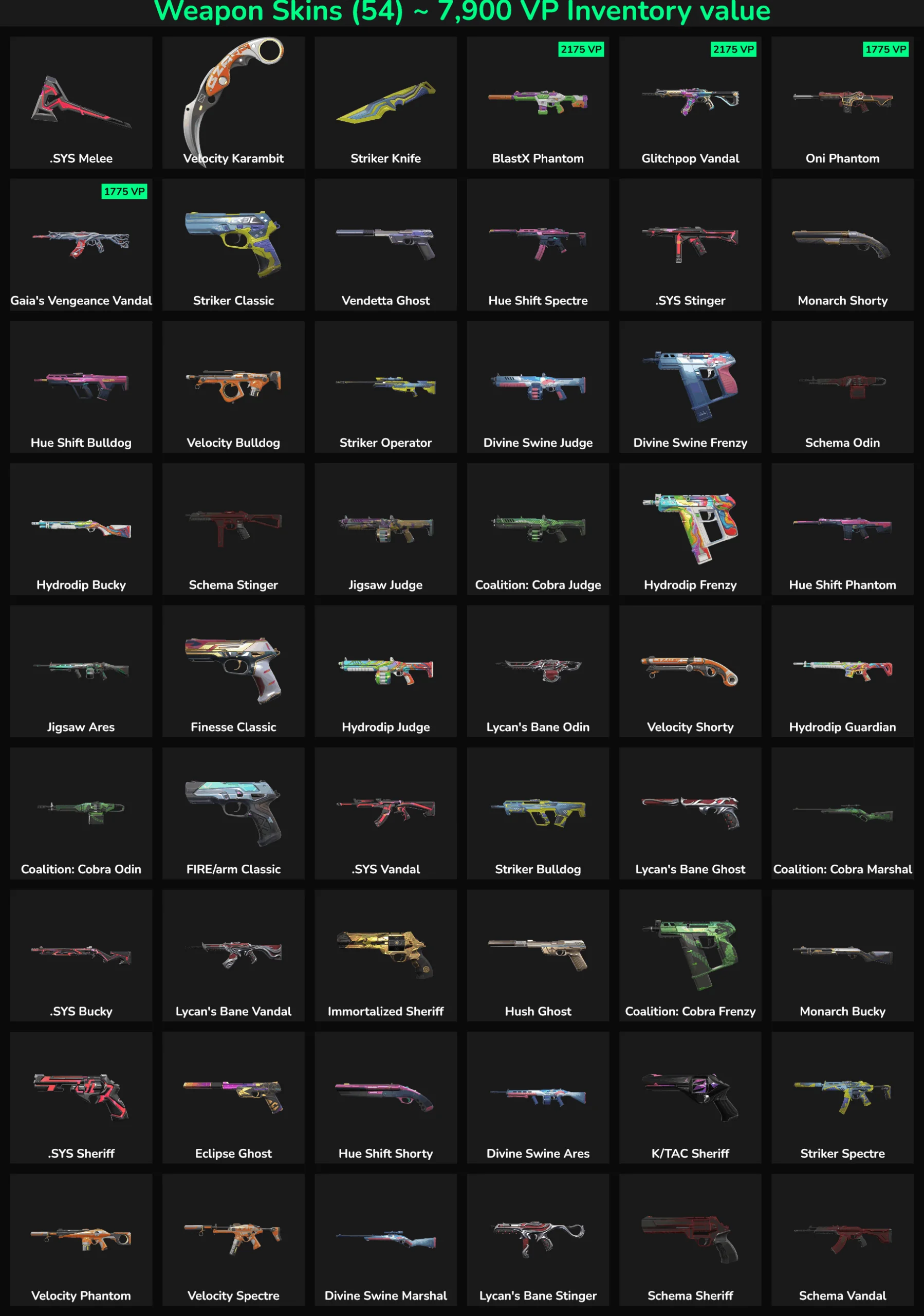 Quality Valorant and Fortnite skins for gaming accounts.