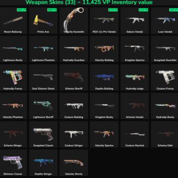 33 Skins Inactive | NA 🇺🇸