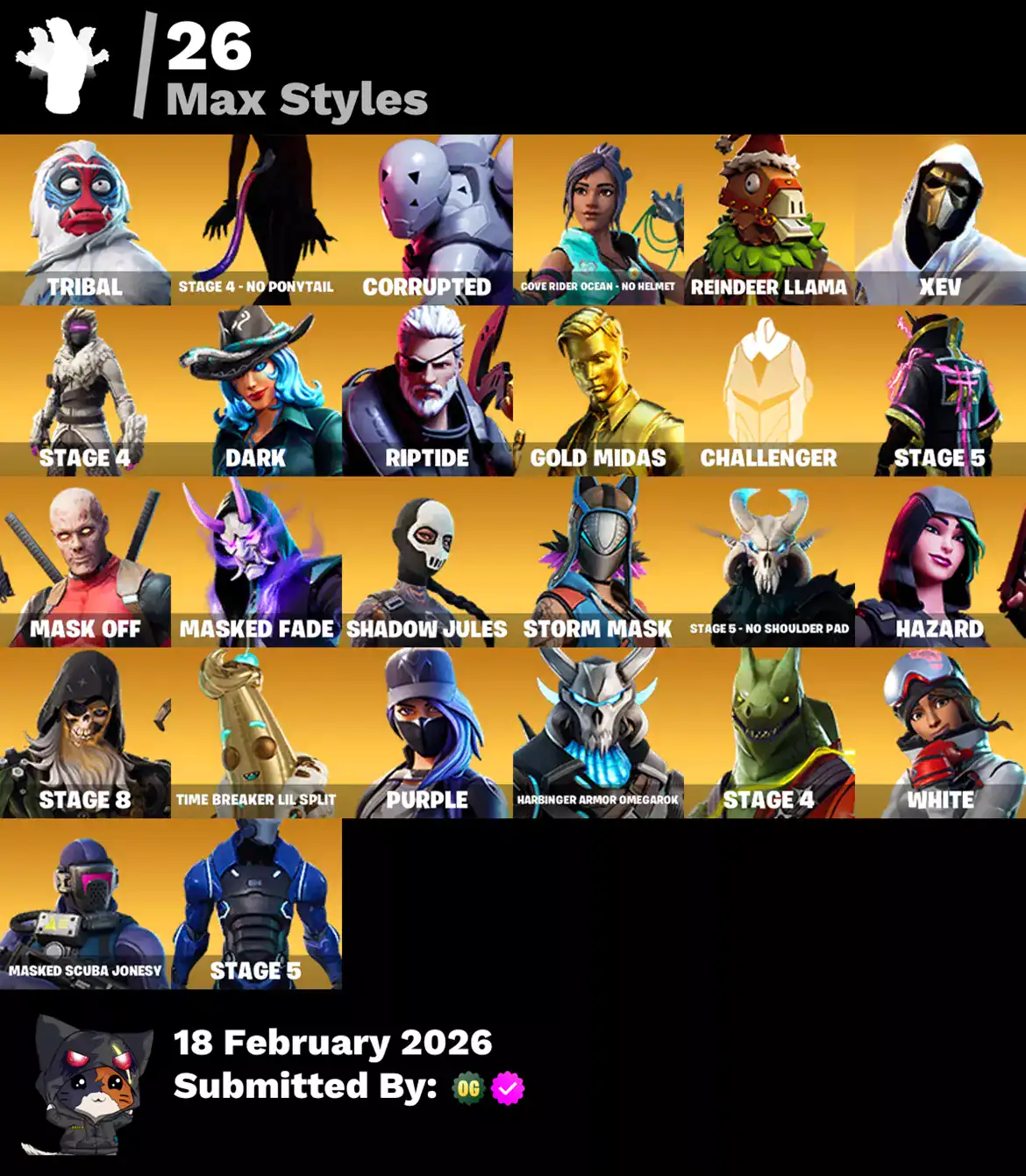 Quality Valorant account with exclusive skins including Reaper, Elite Agent, Gold Midas, Rogue Agent.