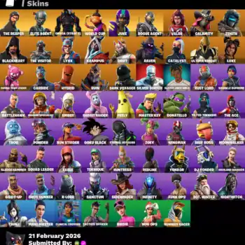 [PC] 70 skins | The Reaper | Elite Agent | Omega (stage 5) | WORLD CUP | Juke | Rogue Agent | Valor | Calamity | Zenith | Blackheart | The Visitor | 150 VB