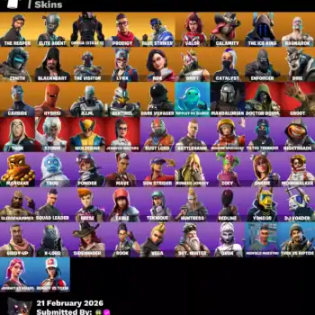 [PC] 65 skins | The Reaper | Elite Agent | Omega (stage 5) | Prodigy | Blue Striker | Valor | Calamity | The Ice King | Ragnarok | Zenith | 1100 VB