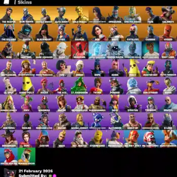 [PC] 82 skins | The Reaper | Blue Squire | Royale Knight | Elite Agent | Gold Midas | Gear Specialist Maya | Omegarok | Spectra Knight | Fade | 850 VB