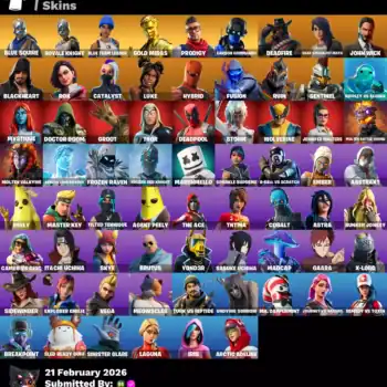 [PC] 69 skins | Blue Squire | Royale Knight | Blue Team Leader | Gold Midas | Prodigy | Carbon Commando | Deadfire | Gear Specialist Maya | 400 VB