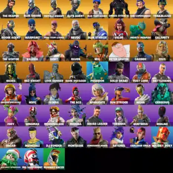 [PC] 59 skins | OG STW | The Reaper | Blue Squire | Royale Knight | Elite Agent | Blue Team Leader | Omega (stage 5) | Sub Commander | Trailblazer | 1350 VB