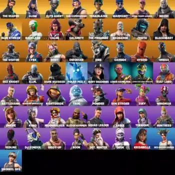 [PC] 57 skins | OG STW | The Reaper | Glow | Elite Agent | Sub Commander | Trailblazer | Havoc | Blue Striker | Backlash | Valor | Calamity | 50 VB