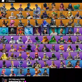 [PC] 86 skins | OG STW | Rogue Agent | Fixer | Blue Striker | Dark Vanguard | Raz | Valor | Omen | Moisty Merman | Calamity | Ragnarok | Chomp Sr. | 300 VB