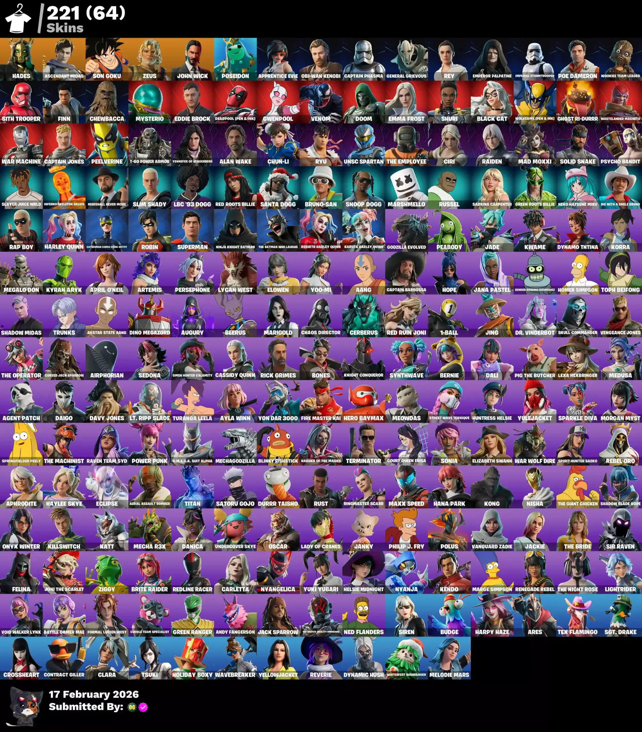 Quality Valorant account skins featuring Goku, Zeus, John Wick, and more.