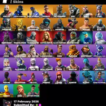 [PC] 51 skins | Kratos | Master Chief | Carbon Commando | Blue Striker | Prodigy | The Prisoner | Dire | Drift | Lynx | Predator | Oro | Ragnarok | 250 VB