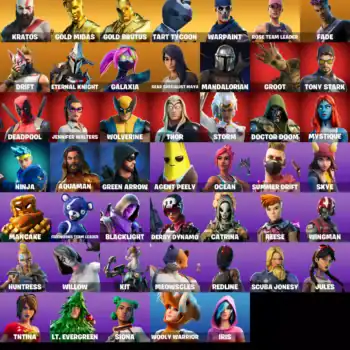 [PC] 47 skins | OG STW | Kratos | Gold Midas | Gold Brutus | Tart Tycoon | Fade | Drift | Eternal Knight | Galaxia | Gear Specialist Maya | Mandalorian | 300 VB