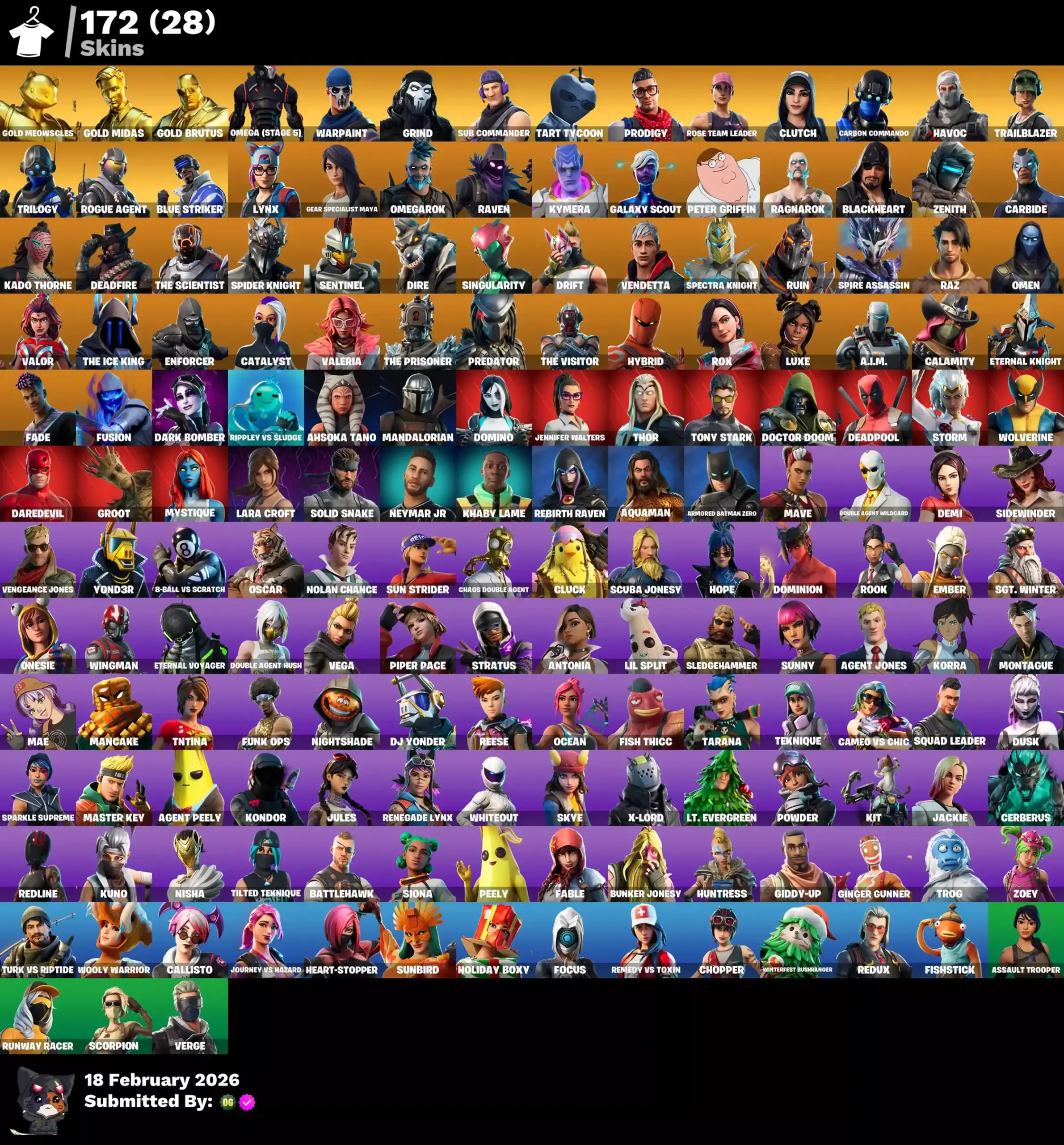 Quality gaming account skins for Valorant and Fortnite.