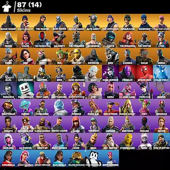 [PC] 87 skins | OG STW | Black Knight | Sparkle Specialist | The Reaper | Blue Squire | Royale Knight | Elite Agent | Sub Commander | Trailblazer | 1050 VB