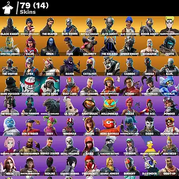 Quality gaming skins for Valorant and Fortnite accounts, featuring Black Knight, Sparkle Specialist,.