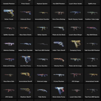 Fortnite account skins with inactive weapon skins for sale.