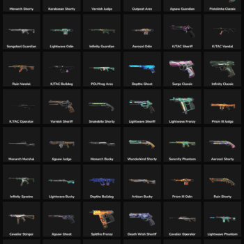 Fortnite weapon skins inactive in EU region, available for purchase.