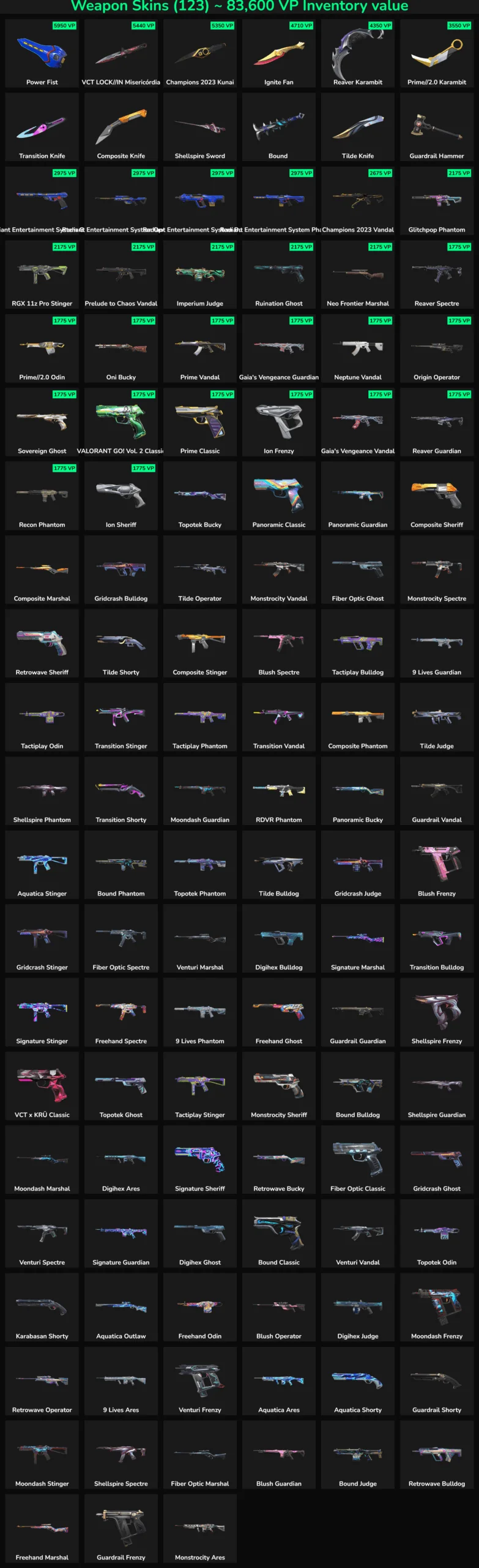 Fortnite inactive skins and weapon skins for sale, including rare and popular Fortnite account skins.