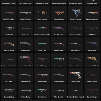 Fortnite account skins with inactive weapon skins for sale.