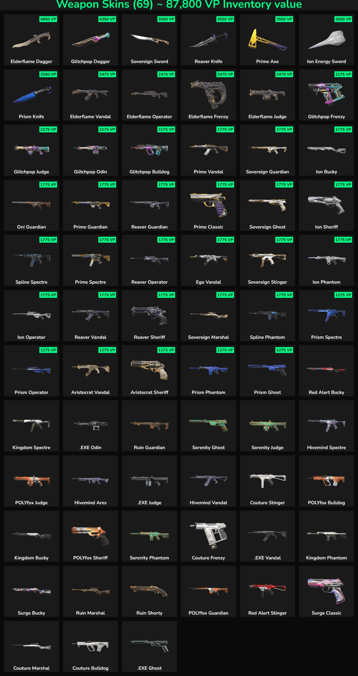 Fortnite EU inactive skins and weapons for account upgrades.