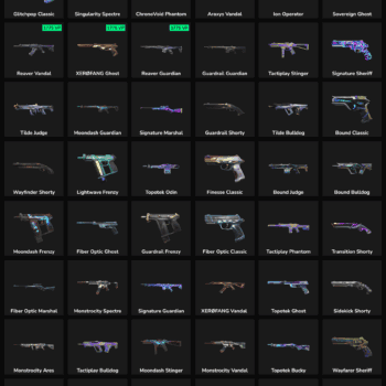 Fortnite inactive skins with weapons and accessories for EU players.