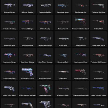 Fortnite inactive skins and weapons for account customization.