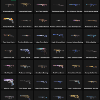 Fortnite skins collection with 63 inactive skins available in EU server.