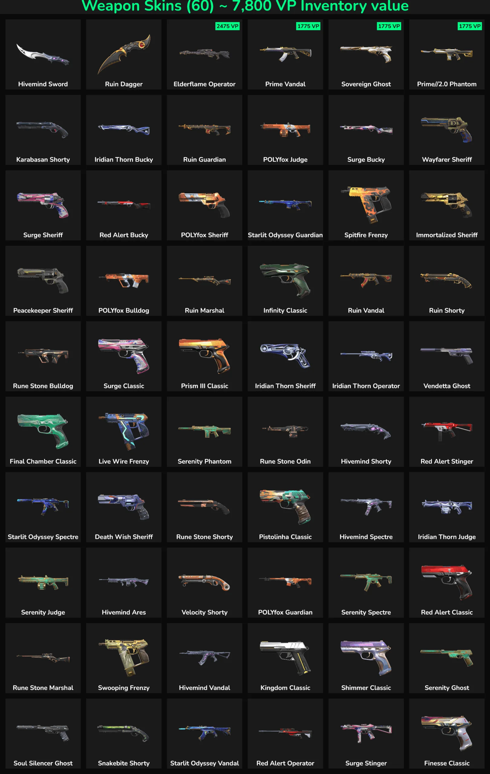 Fortnite skins with 60 inactive options, perfect for collectors and players.